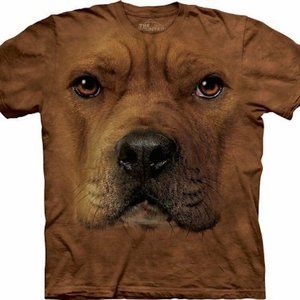 The Mountain Pit Bull Dog American Terrier Pitbull Cute Dogs Cotton Shirt S-2X